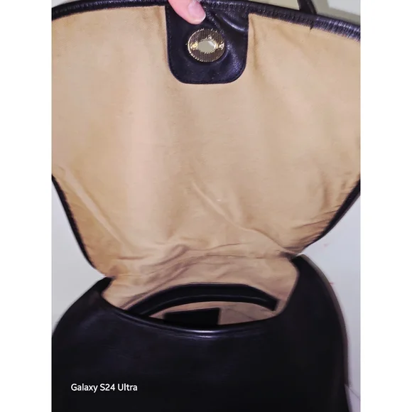 Coach Vintage Black Crescent Leather Legacy Classic Crossbody